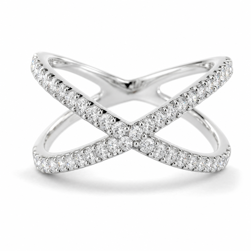 diamond crossover ring editorial product image