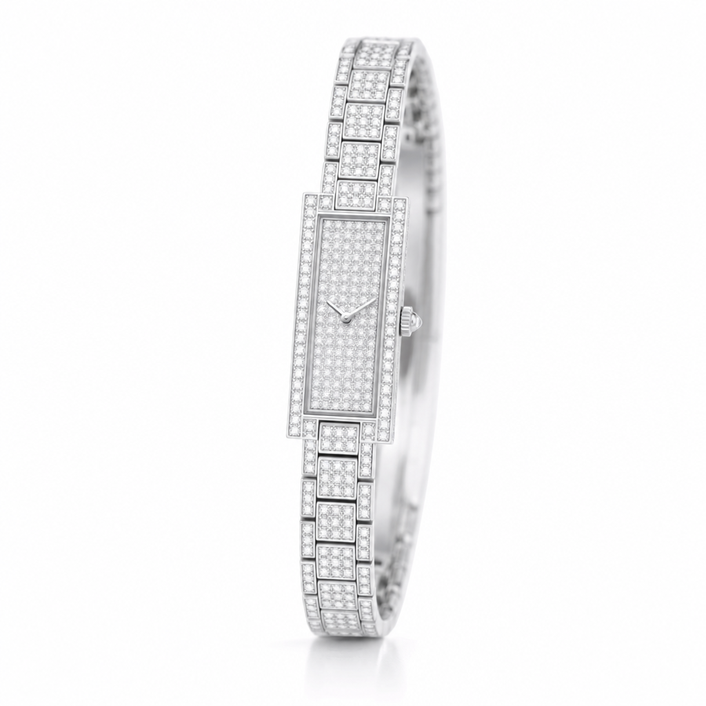 slim pavé dress watch editorial product image